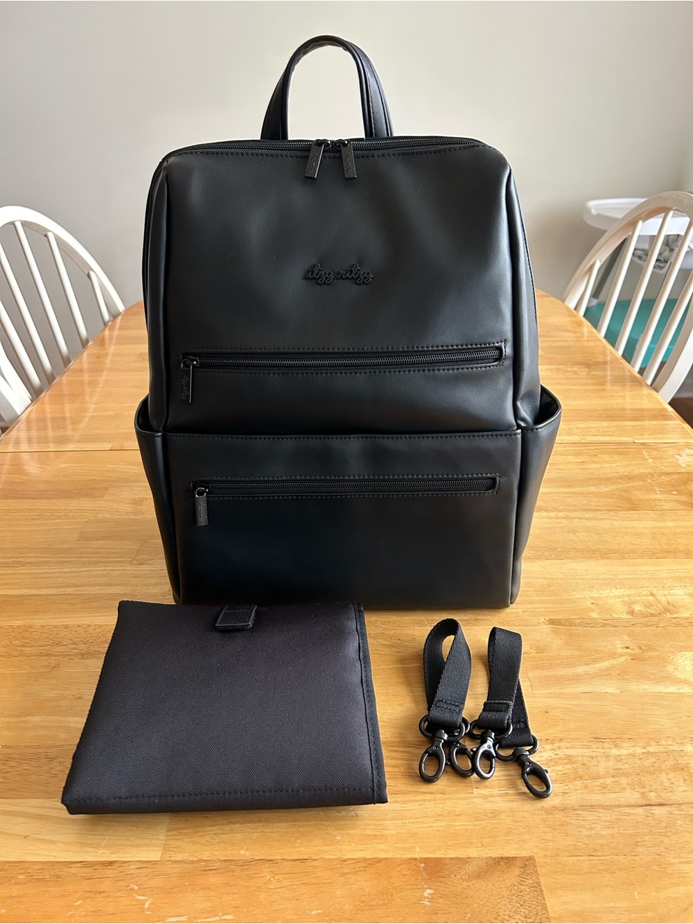 Itzy Ritzy Eras Backpack Black